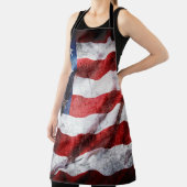Grunge American Flag Schürze (InSitu)