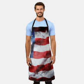 Grunge American Flag Schürze (Getragen)