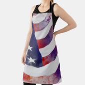 Grunge American Flag Schürze (InSitu)