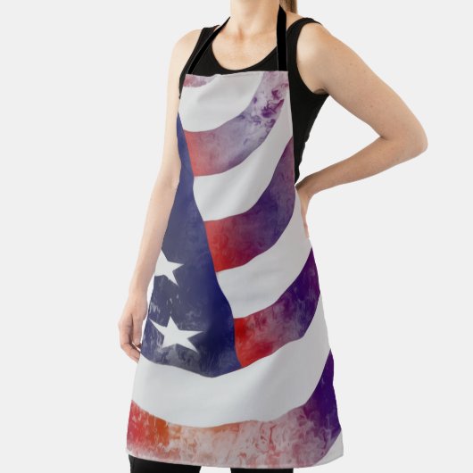 Grunge American Flag Schürze (InSitu)
