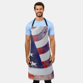Grunge American Flag Schürze (Getragen)