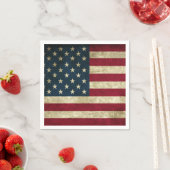 Grunge American Flag Serviette (Beispiel)