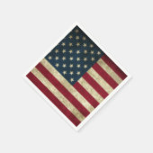 Grunge American Flag Serviette (Ecke)