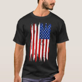 Grunge American Flag T-Shirt (Vorderseite)