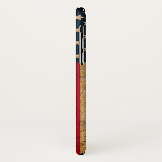Grunge American Flagge USA Case-Mate iPhone Hülle (Hinten/Links)