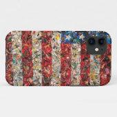 grunge amerikanische Flagge Case-Mate iPhone Hülle (Rückseite (Horizontal))