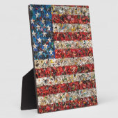 grunge amerikanische Flagge Fotoplatte (Seite)