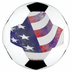 Grunge-amerikanische Flagge Fußball