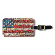 grunge amerikanische Flagge