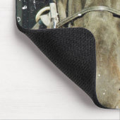 Grunge Amish Buggy Horse Mousepad (Ecke)