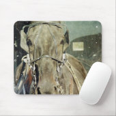 Grunge Amish Buggy Horse Mousepad (Mit Mouse)