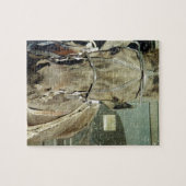 Grunge Amish Buggy Horse Puzzle (Horizontal)