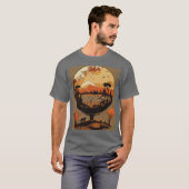Grunge Anthropomorpher Globe-T - Shirt (Vorne ganz)
