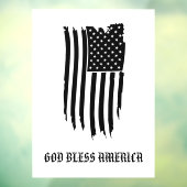 * Grunge AP16 USA Flag Patriotic God Bless America Fensteraufkleber (Blatt 3)