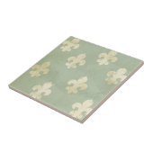 Grunge,aquamarin,Vintag,Lilie,Muster,viktorianisch Fliese (Seite)