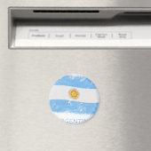 Grunge Argentina-Flagge Magnet (In Situ (Geschirrspüler))