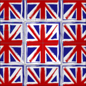 Grunge-Art-britische Gewerkschafts-Jack-Flagge Stoff (Kachel)