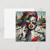 Grunge Art | Fractured Woman Abstrakt (Vorne/Hinten)