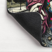 Grunge Art | Fractured Woman Abstrakt Mousepad (Ecke)