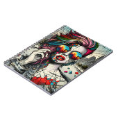 Grunge Art | Fractured Woman Abstrakt Notizblock (Linke Seite)