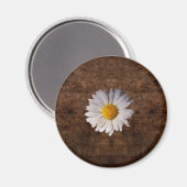Grunge auf braunem Hintergrund Magnet (Vorderseite/Rückseite)