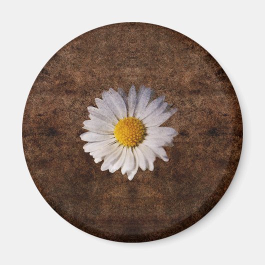Grunge auf braunem Hintergrund Magnet (Vorne)