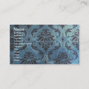 Grunge aus Vintagem, blauem und schwarzem Wallpape Visitenkarte