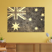 Grunge Australia Fahne Leinwanddruck (Insitu (Wohnzimmer))