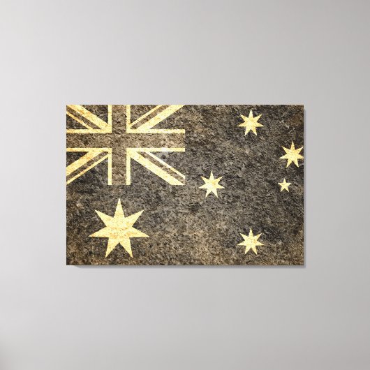 Grunge Australia Fahne Leinwanddruck (Vorderseite)