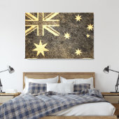 Grunge Australia Fahne Leinwanddruck (Insitu (Schlafzimmer))