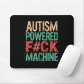 Grunge Autismus Powered F#ck Machine Health Appare Mousepad (Mit Mouse)