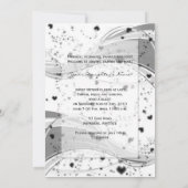 Grunge Ballerina Einladung (Rückseite)