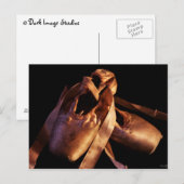 Grunge Ballet Pointe Shoes Postkarte (Vorne/Hinten)