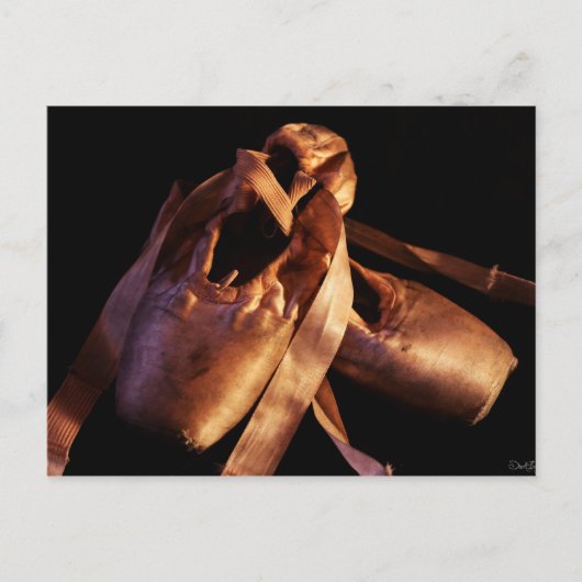 Grunge Ballet Pointe Shoes Postkarte (Vorderseite)
