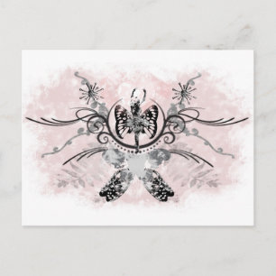 Grunge Ballet Postkarte