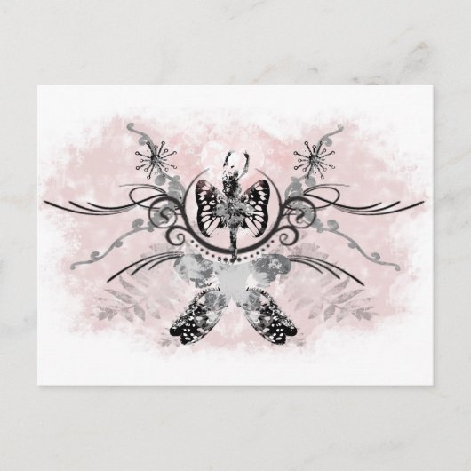 Grunge Ballet Postkarte (Vorderseite)