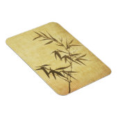 Grunge Bamboo Papier Hintergrund Magnet (Rechte Seite)