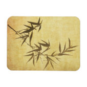 Grunge Bamboo Papier Hintergrund Magnet (Horizontal)