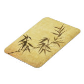 Grunge Bamboo Papier Hintergrund Magnet (Linke Seite)