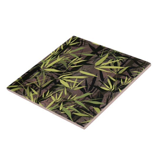 Grunge Bambuswald. Fliese (Seite)