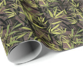 Grunge Bambuswald. Geschenkpapier (Rolleneckpunkt)