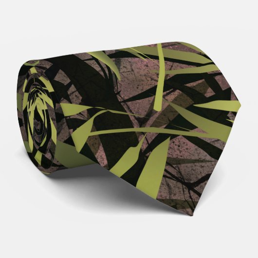 Grunge Bambuswald. Krawatte (Gerollt)