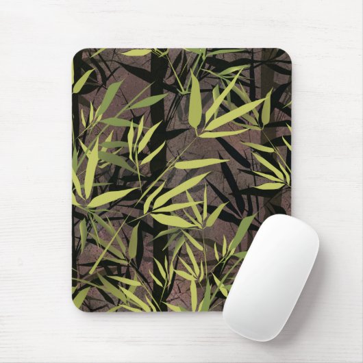 Grunge Bambuswald. Mousepad (Mit Mouse)