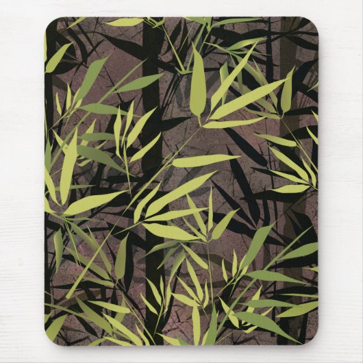 Grunge Bambuswald. Mousepad (Vorne)