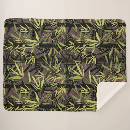 Grunge Bambuswald. Sherpadecke (Vorderseite (Horizontal))