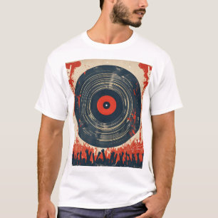 Grunge Band T - Shirt - Retro Punk Rock Style.