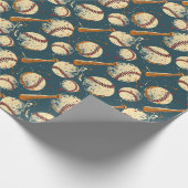 Grunge Baseball-Konflikt Geschenkpapier (Ecke)