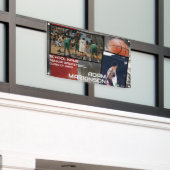 Grunge Basketball Senior Sport Banner (Äußeres Gebäude)