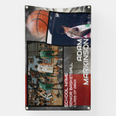 Grunge Basketball Senior Sport Banner (Vertikal)