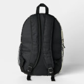Grunge Bedruckter Rucksack (Rückseite)
